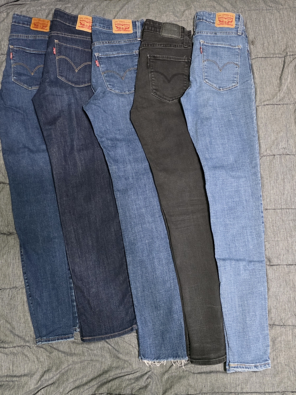 Levi's Womens Size 26-27skinny Jean Bundle All different Washes